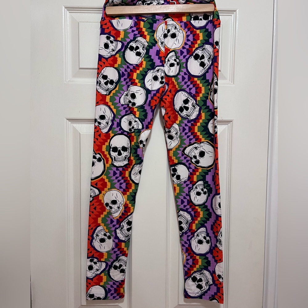Lularoe Skull Leggings One Size Halloween